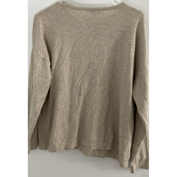 J. Jill Sweater Womens Large petite Beige Scottish Dog Scottie  dog lover LP - Picture 2 of 5